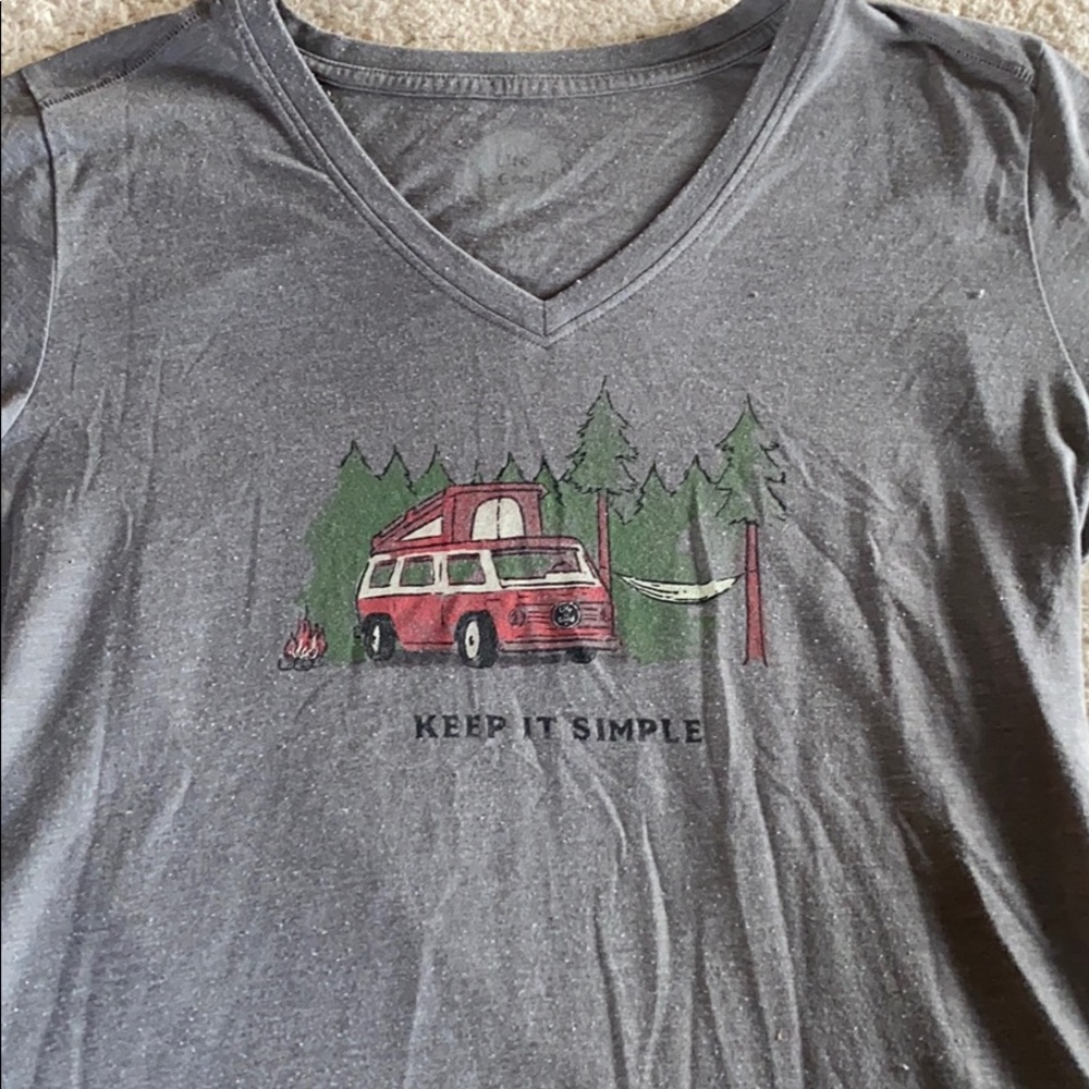 Life is good graphic tee.